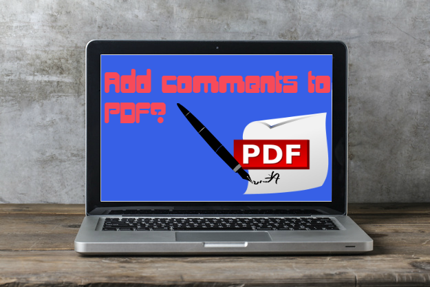 PDFにコメントを追加