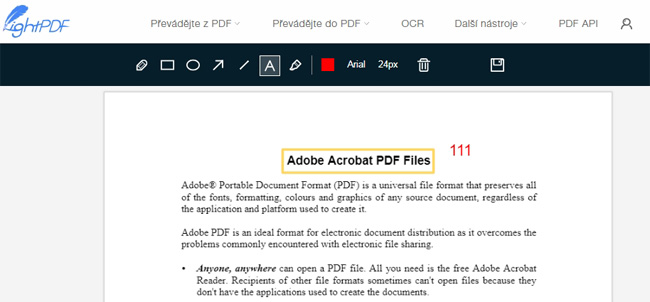Edge PDF soubor