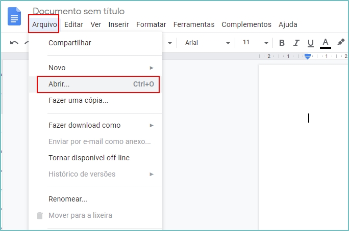 Como baixar um arquivo do Google Drive e editar no computador