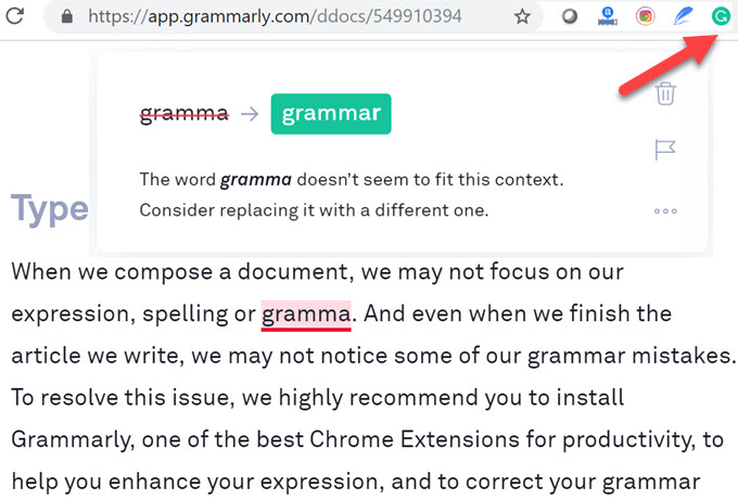 application grammarly