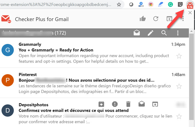 gmail checker chrome extension