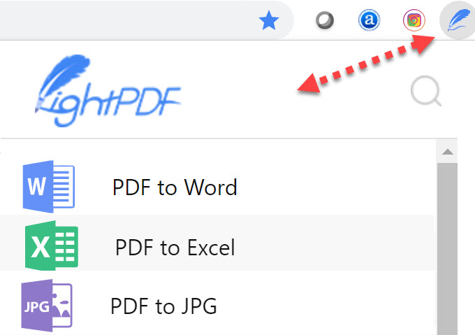 LightPDF sur Chrome