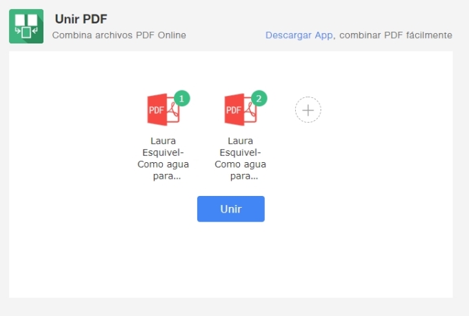 unir archivos PDF gratis
