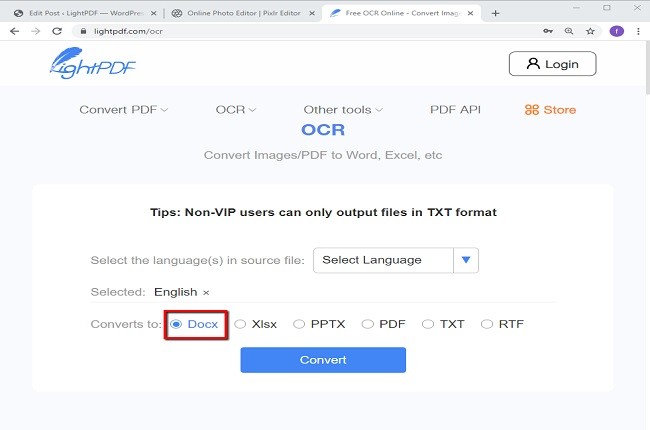 Search text in PDF
