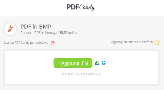 convertire PDF in BMP online 