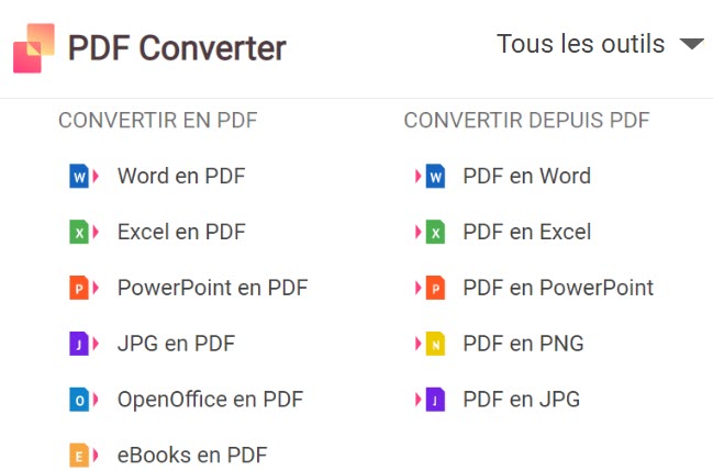 outils pdfconverter pour convertir un EPUB en PDF