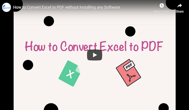 Great Way to Convert Excel to PDF
