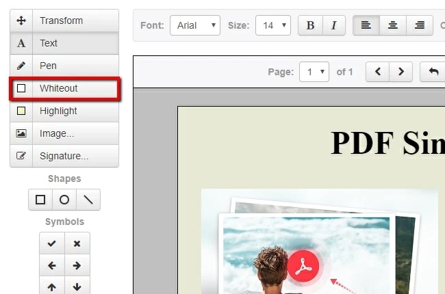 PDF Buddyホワイトアウト