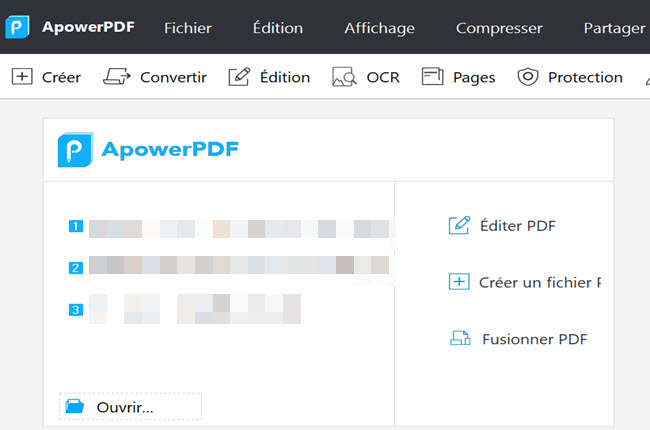 apowerpdf pour verrouiller des PDF en ligne