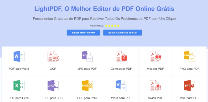 editar e converter PDF online grátis