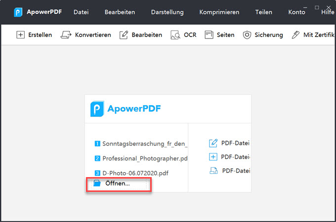 EPUB mit ApowerPDF in PDF umwandeln