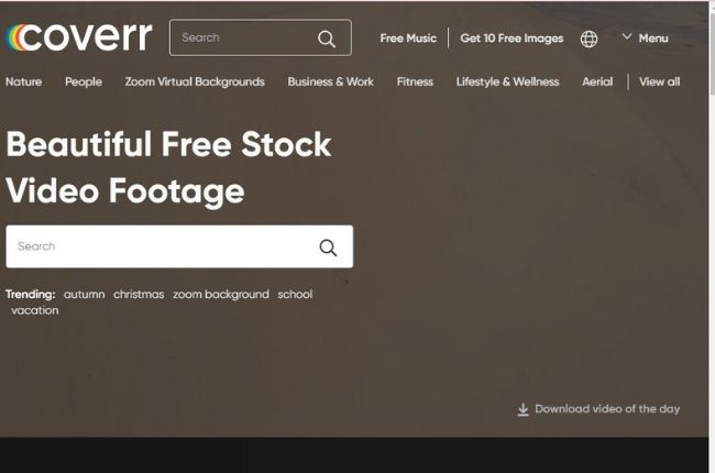 coverr interface