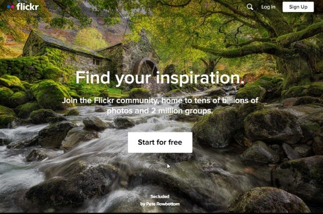flickr interface