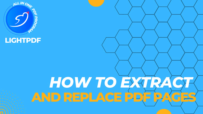 video guide to extract and replace PDF pages