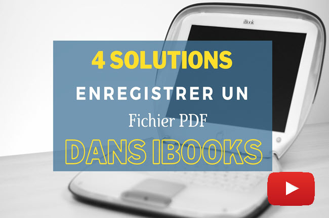 Enregistrer un Fichier PDF dans iBooks
