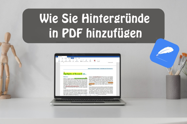 PDF Hintergrund ändern