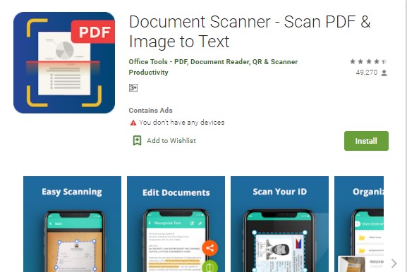document scanner preview