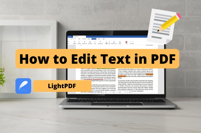 edit PDF text 