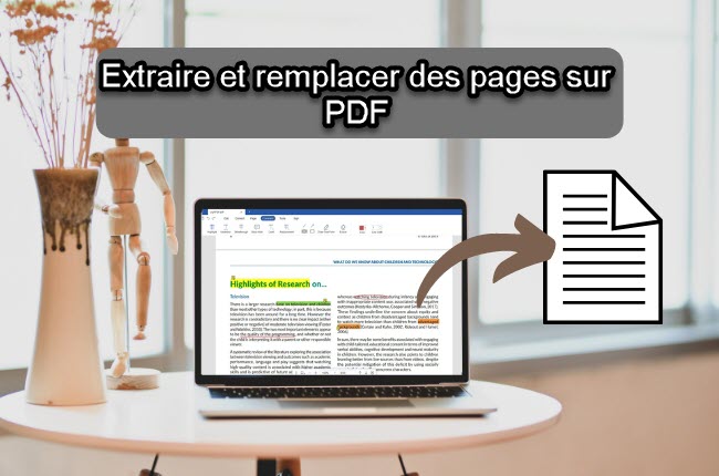 extraire et remplacer pages PDF