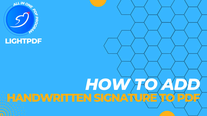 video guide to add handwritten signature in PDF