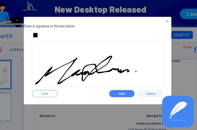 LightPDF Add Signature