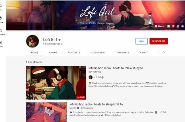 Lofi Girl Youtube Channel