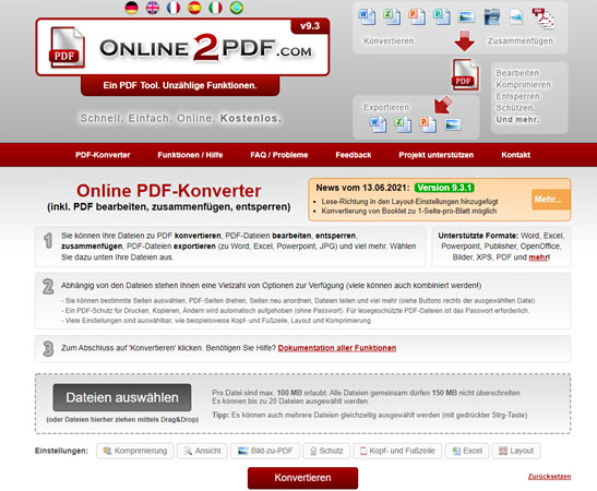 Online PDF Konverter