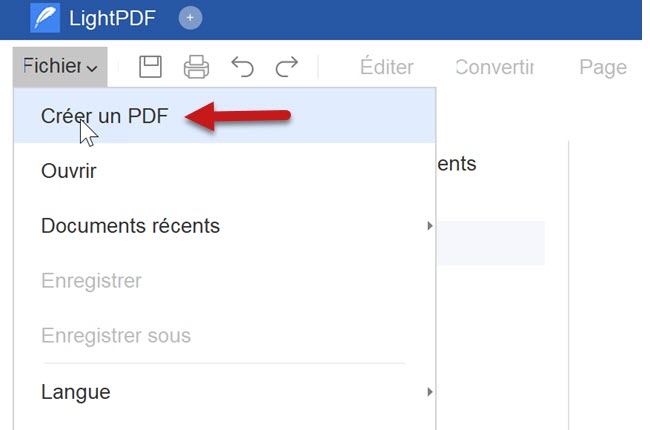 créer un document PDF