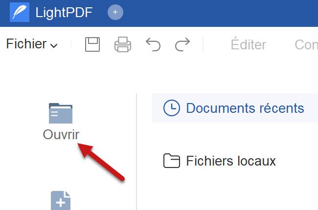 ouvrir un PDF pour protéger