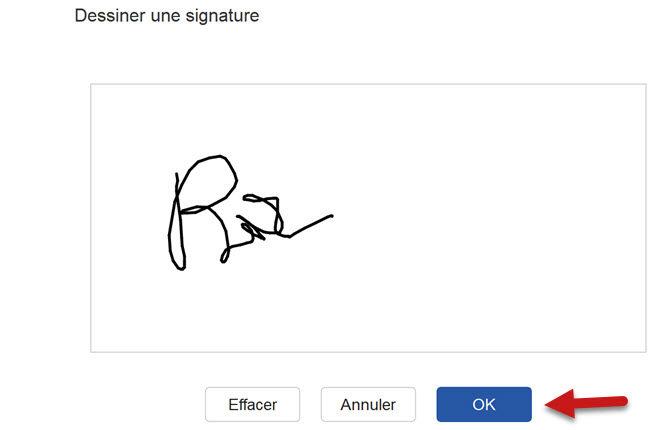 dessiner signature PDF