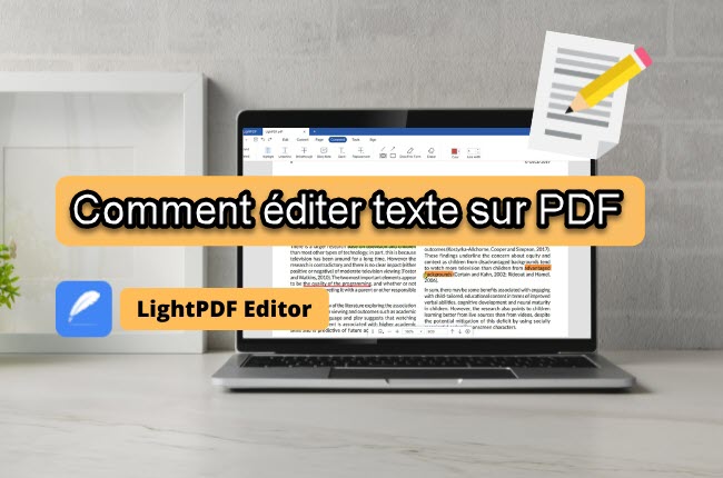 éditer un texte sur PDF