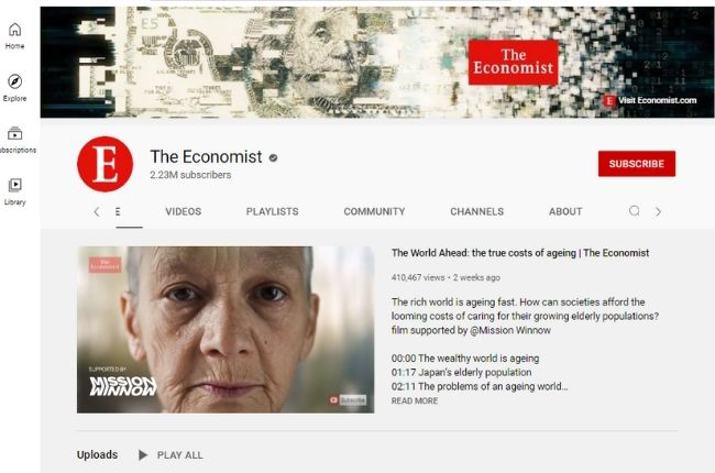 The Economist Youtube Channel
