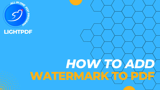 video guide to add watermark in PDF