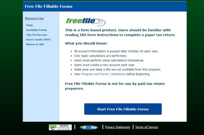 Free file Fillable Forms