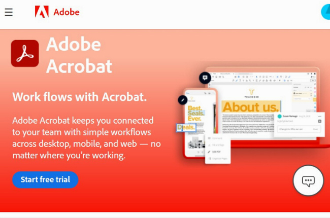 Adobe Acrobat Type on PDF