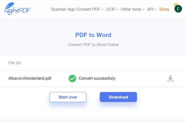 Download PDf to Docx