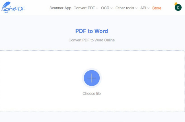 PDF to Word LightPDF
