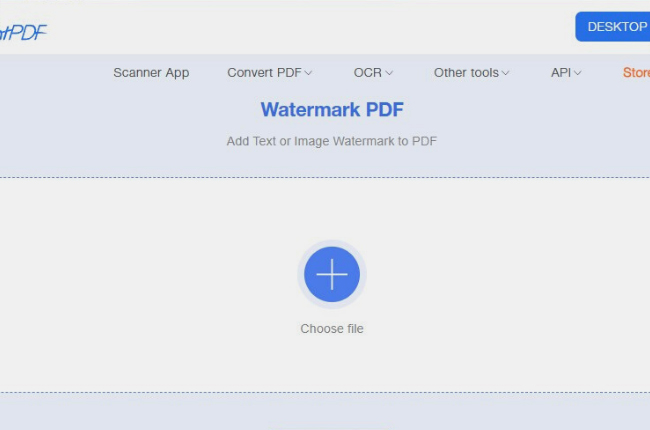 LightPDF Add Watermark