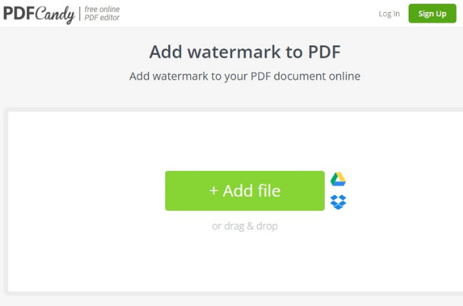 PDFCandy Add Watermark PDF