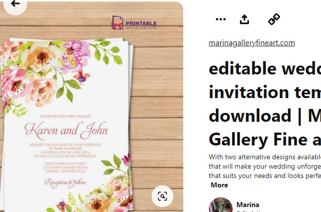 pinterest wedding invitation