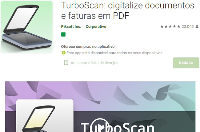 turboscan aplicativos de scanner de pdf para celular