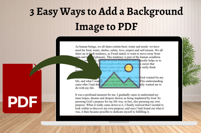 Easily Add Image Background on PDF