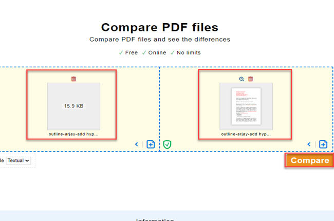 pdf24 compare word pdf