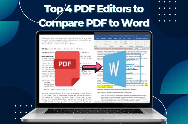 compare PDF to Word