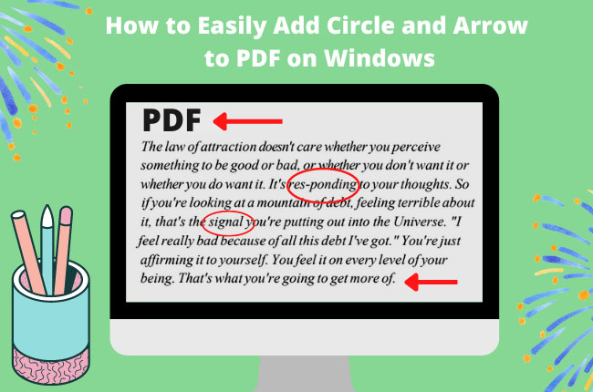 Add Circle and Arrow to PDF