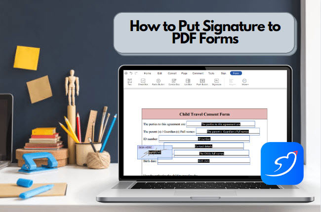 sign PDF form with LightPDF