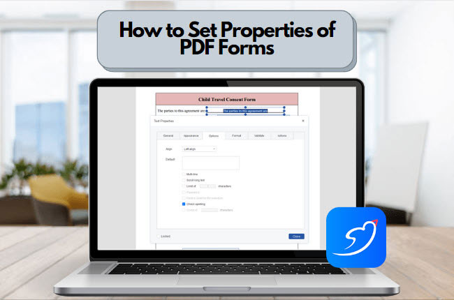 set properties of PDF forms