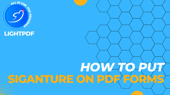 video guide to add signature in PDF form