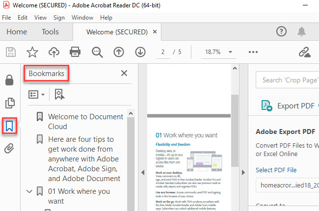 How To Add Bookmarks To PDF Files For Free 3 Easy Steps