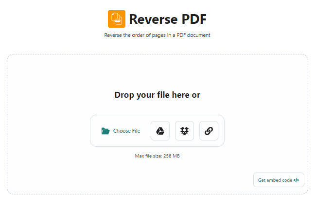 avepdf reverse pdf page